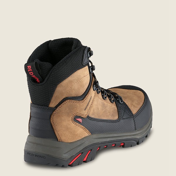 Safety Støvler Herre - Red Wing Trades - 6-Inch Waterproof Csa Toe - Brune/Sort - SNOCZA-309